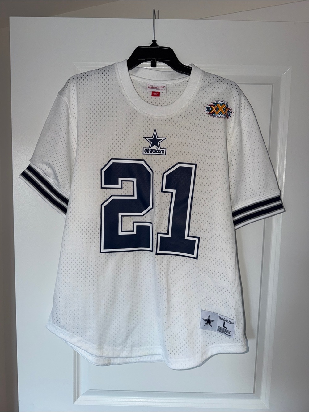 NWOT Mitchell & Ness Deion Sanders 21 Dallas Cowboys Mesh Jersey SIZE LARGE